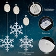 thumbnail image 2 of 3Pcs Christmas Window Lights Decorations, Battery Powered Christmas Window Hanging White Lighted Snowflake Shaped LED Sucker Lamp, 2 of 5
