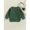 thumbnail image 4 of Wassery Toddler Baby Boys Girls Autumn Sweatshirts Long Sleeve Crewneck Letter Print Pullover Tops 6M 12M 18M 24M 3T Infant Casual Fall Clothes, 4 of 8