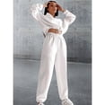 thumbnail image 4 of Conjunto Deportivo de Dos Piezas para Mujer: Sudadera con Media Cremallera y Pantalón Deportivo Holgado con Bolsillos S, 4 of 10