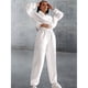 thumbnail image 4 of Conjunto Deportivo de Dos Piezas para Mujer: Sudadera con Media Cremallera y Pantalón Deportivo Holgado con Bolsillos L, 4 of 10