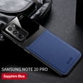 thumbnail image 1 of Leather case back cover Protective Cover Phone Case Glass Back Shell For Samsung Galaxy Note 20 Ultra (Blue), 1 of 7