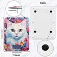 thumbnail image 2 of White Cat Flowers Floral Food Scale Digital Kitchen Scale Waterproof Tempered Glass Tare Function 11 lb for Baking Cooking Meal Prep, 2 of 7