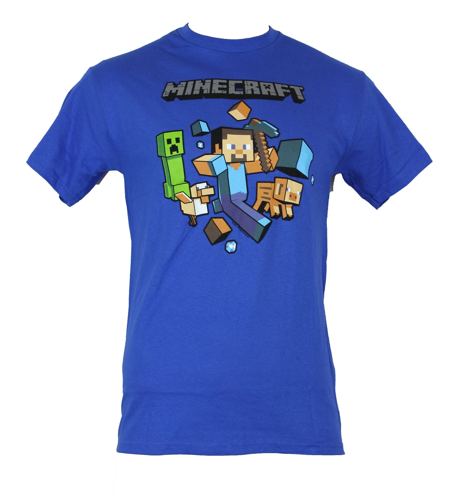 Minecraft Mens T-Shirt - Running Steve 
