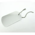 thumbnail image 5 of 24 Military GI Dog Tags Anodized Aluminum Engravable Blanks Wholesale Chain New, 5 of 6