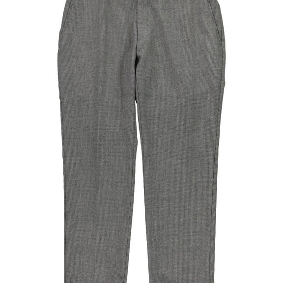 Tommy Hilfiger Mens Modern Fit Stretch Wool Dress Pants Slacks, Black, 36W x 30L