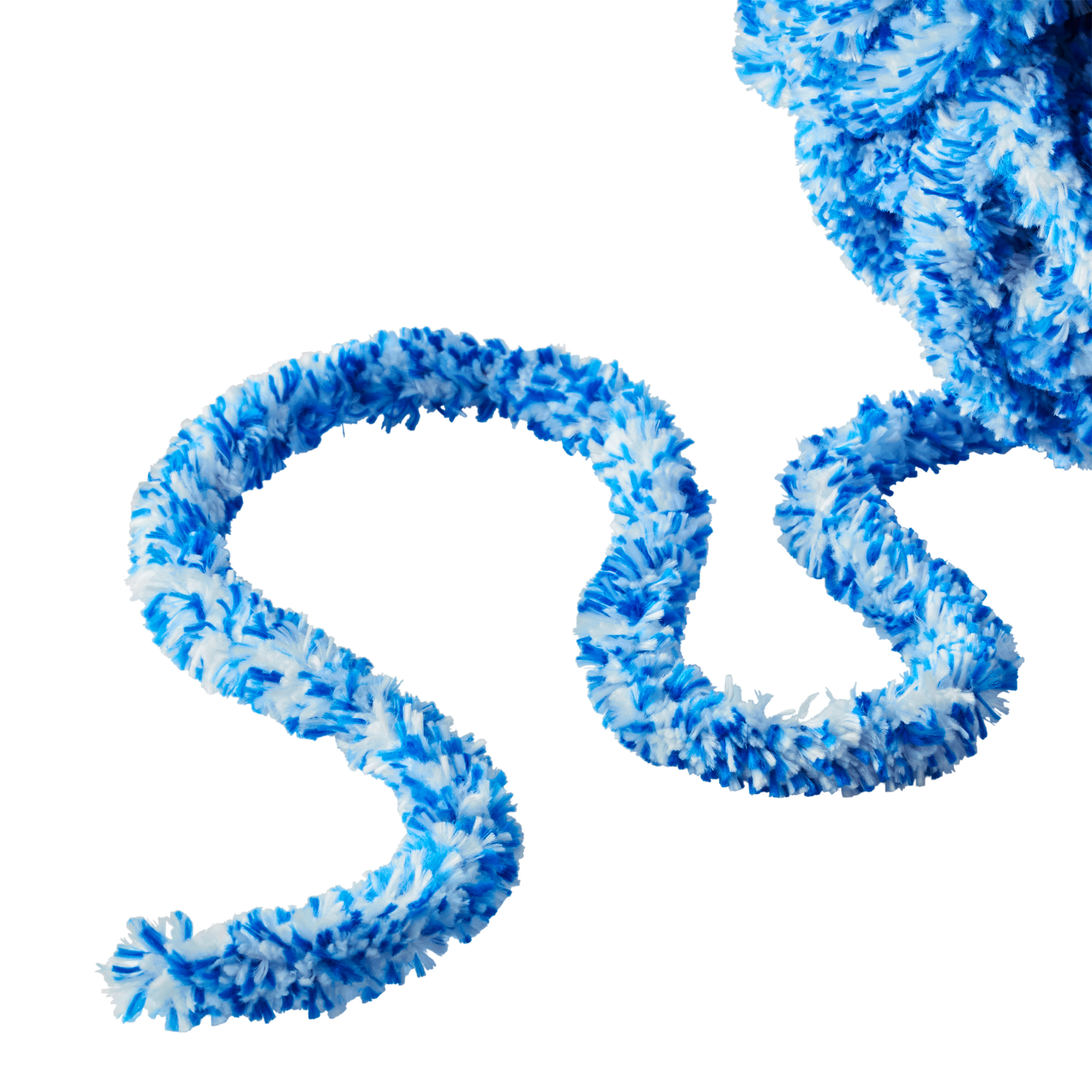 The Pioneer Woman Heathered Velvet Yarn, 77.6 yd, Bright Blue, 100% Polyester, Super Bulky