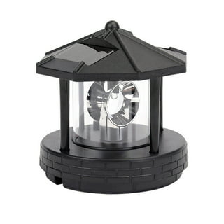 HSHD Lighthouse with Rotating Beacon LED Lights - Solar Lighthouse