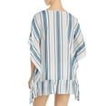 thumbnail image 5 of Surf Gypsy Ruffled Lace-Up Swim Cover-Up, Medium, Blue, 5 of 5