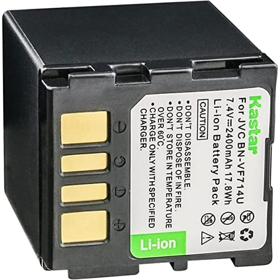 Kastar BN-VF714 Battery 1-Pack Replacement for JVC GR-D375 GR-D375U GR-D375UC GR-D375US GR-D390 GR-D390EK GR-D390U GR-D390UC GR-D390US GR-D393 GR-D395 GR-D395AA GR-D395E GR-D395EK GR-D395EX Camera
