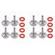 thumbnail image 1 of 8PCS Stainless Steel Beer Keg Coupler Fitting,Beer Line Connector Kit,Hex Nut 5/8 Inch G Thread x 5/16 Inch Barb, 1 of 5