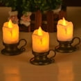 thumbnail image 1 of Paquete De 12 Velas LED VIMI Con Candelabro Sin Llama Vela Electrónica Ideal Para Decoraciones De Interior, 1 of 10