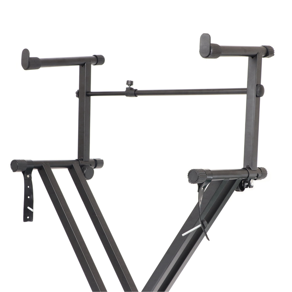 RYUJNDK Adjusted Electronic Piano Second Tiers Stand Piano Keyboard Stand Electric Piano Holder Adjustable Stable Keyboard Rack