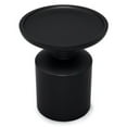 thumbnail image 3 of Allora 16" Round Contemporary Solid Wood Accent Table in Black, 3 of 7