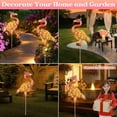 thumbnail image 4 of Solar Flamingo Lights,Solar Garden Lights Outdoor Stake Metal Flamingo Lights,Waterproof Decorative Landscape Ground Lamp for Garden Park Pathway Lawn Patio Courtyard Decorations(Warm White), 4 of 7