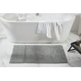 thumbnail image 4 of Better Trends 3 Piece Bathroom Rug Set, 100% Cotton, Extra Soft Tufted Bath Mat, Water Absorbent & Non Slip Bath Rug, (Gray) Granada Collection, 4 of 7