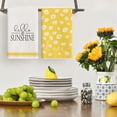 thumbnail image 5 of Sm:)e Daisy Hello Sunshine Summer Kitchen Dish Towels Yellow 18 x 26 Inch Set of 4, 5 of 7
