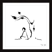 Marmont Hill Meditation Under Tree by Maya Gur Framed Wall Art