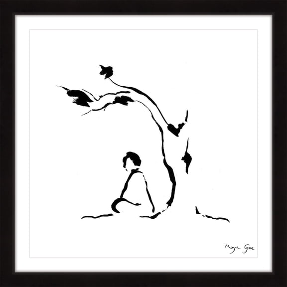 Marmont Hill Meditation Under Tree by Maya Gur Framed Wall Art