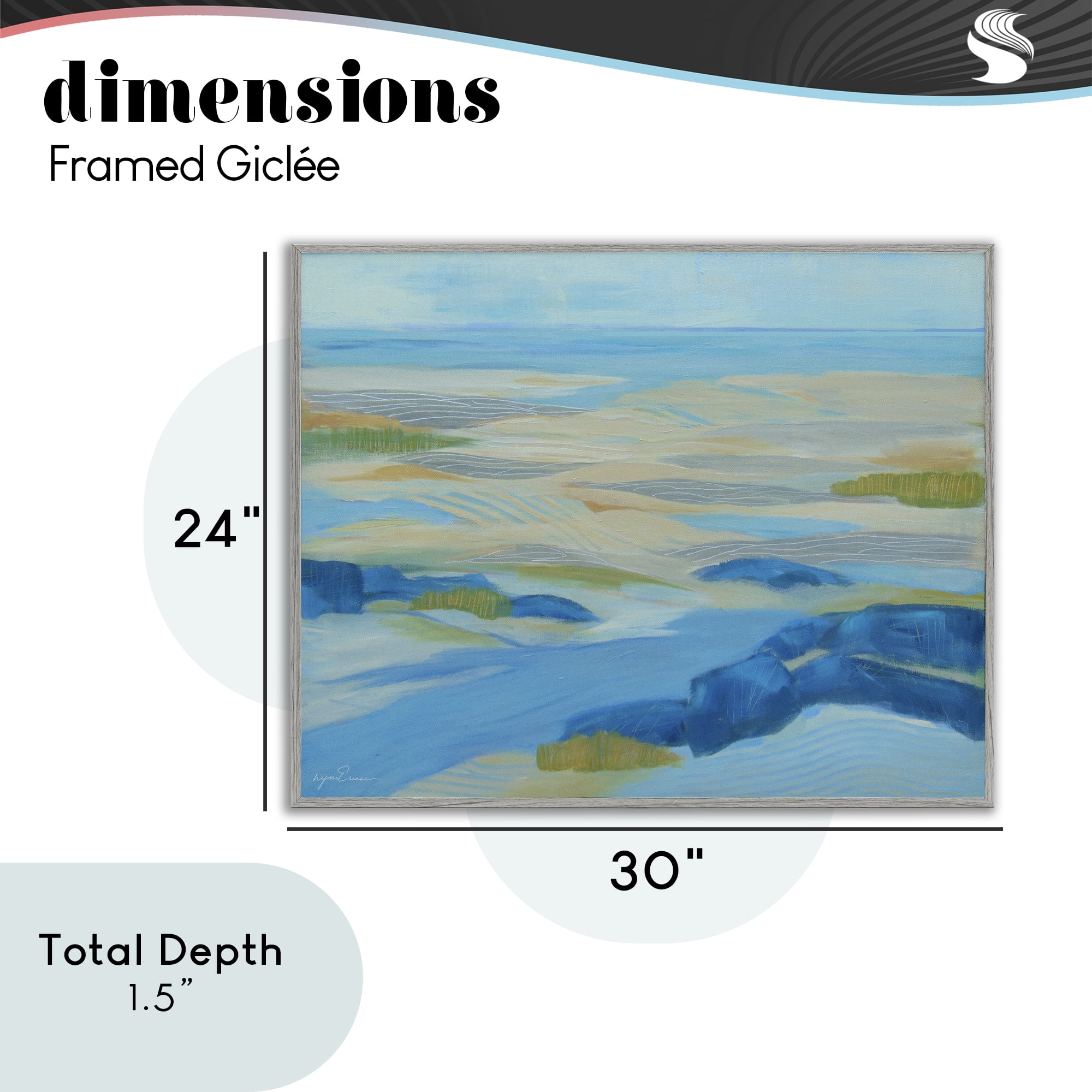 Stupell Industries Coastal Walk Among Dunes Gray Framed Giclee Art, design by Lynn Ericson Fine Art