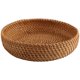 thumbnail image 1 of Handmade Autumn Rattan Weaving Round Storage Basket Fruit Dish Rattan Bread Basket for Kitchen Food, 1 of 5