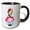 Black/White, variant on 3drose, Ellen Clapsaddle – Girl with Tiny Heart, 11oz Two-tone Red Mug