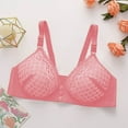thumbnail image 5 of Xucatan Front Closure Bras for Women Seamless No Underwire Plus Size Mesh Neck Bralettes Supportive Wireless Daisy Comfort Tshirt Bra Christmas gifts, 5 of 6