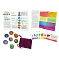 thumbnail image 5 of Chakra Stones with Engraved Symbols for Reiki Healing and Meditation - with Chakras Chart and Affirmations, 5 of 17