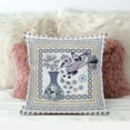 thumbnail image 2 of Love Your Vase Peacock Indoor/Outdoor Fabric Pillow in Beige Pink White 16x16, 2 of 5