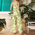 thumbnail image 5 of Xyxonk Light Green Jumpsuits for Women Floral Printed Sleeveless Cotton Jumpsuit Oversized Trendy Romper with Pockets Comfy Jumpers Light Green 2XL, 5 of 6