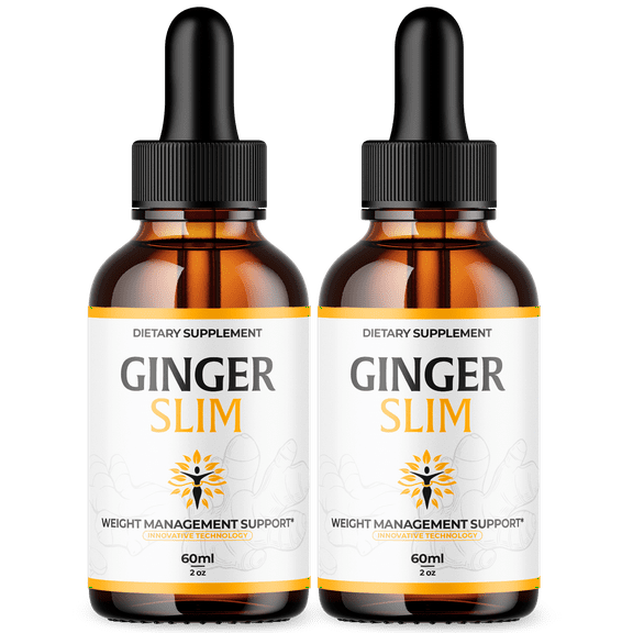 Ginger Slim Drops Advanced Formula Liquid Supplement All Natural Vitamin Tincture 120ML