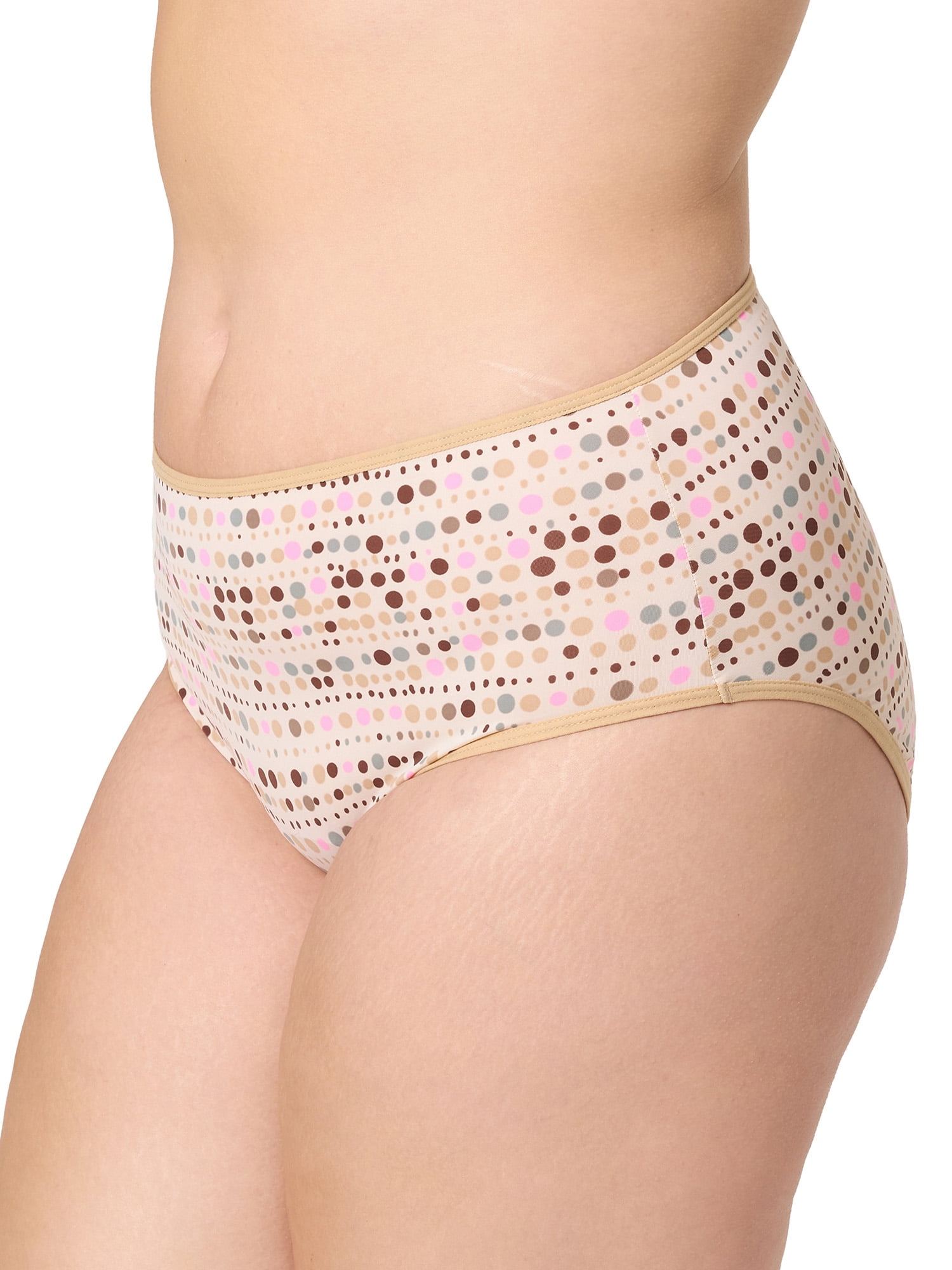 Kindly Yours Women’s So Comfy Micro Brief Underwear, 4-Pack, Sizes XS-XXXL