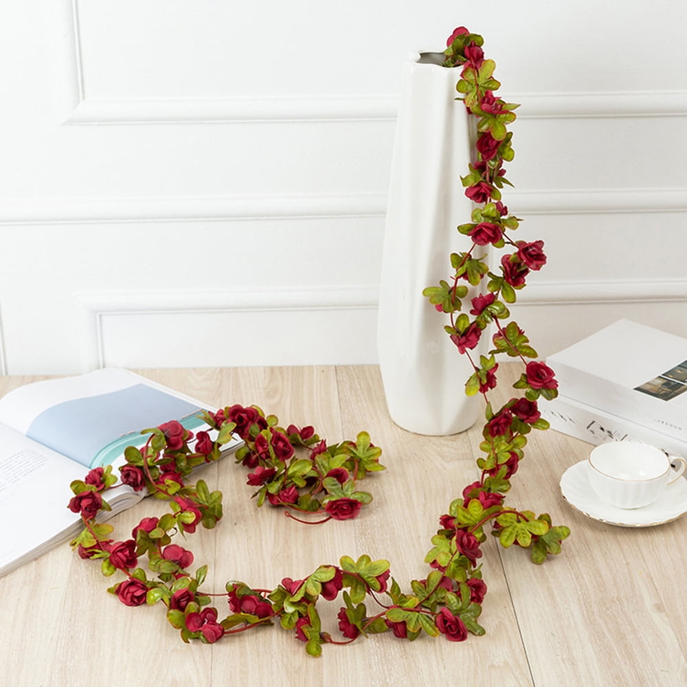 1//2Pcs 2.5m Ivy Garland Hanging Bud Vine Flower Wedding Party Home Decoration