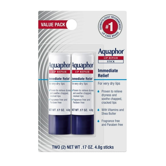 Bálsamo labial Aquaphor Lip Repair Stick hidratante 2x0.17 oz
