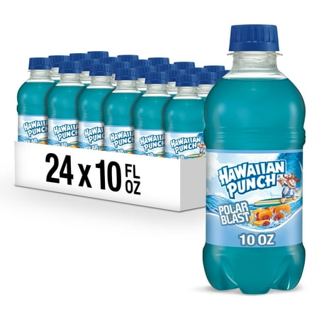 (24 Bottles) Hawaiian Punch Polar Blast, 10 Fl Oz