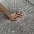 thumbnail image 5 of Oversized 3 Seater Sofa Chenille Fabric Compressed, No Assembly Required Space Saving Couch with Pocket Spring Support for Living Room Apartment, Grey, 5 of 6
