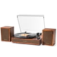 thumbnail image 1 of Tocadiscos de vinilo TANLANIN Vintage de 3 velocidades con altavoces, 1 of 8