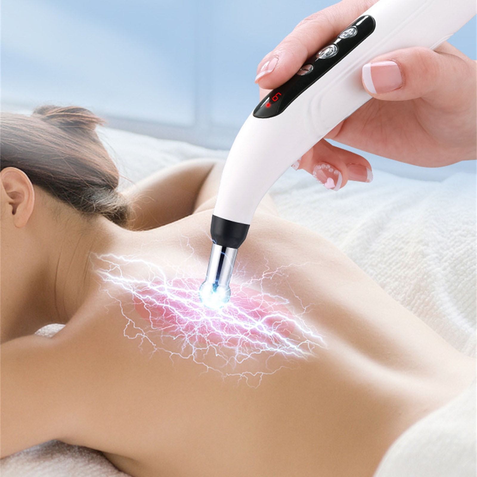 OugPiStiyk Mini Massager for Muscles, Rechargeable Pen Electronic Acupoint Dredging intelligent Acupoint Searching and Tendon Pulling Physiotherap instrument