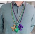 thumbnail image 4 of Collar Bnikion Mardi Gras con forma de flor de lis, 48 cm, 4 of 9