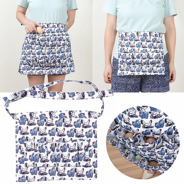 Oleegame 1 Pce Joli Tablier Collection Jupe Œuf Cueillette Multi-Poches Tablier Œuf Incassable Jupe Bleue