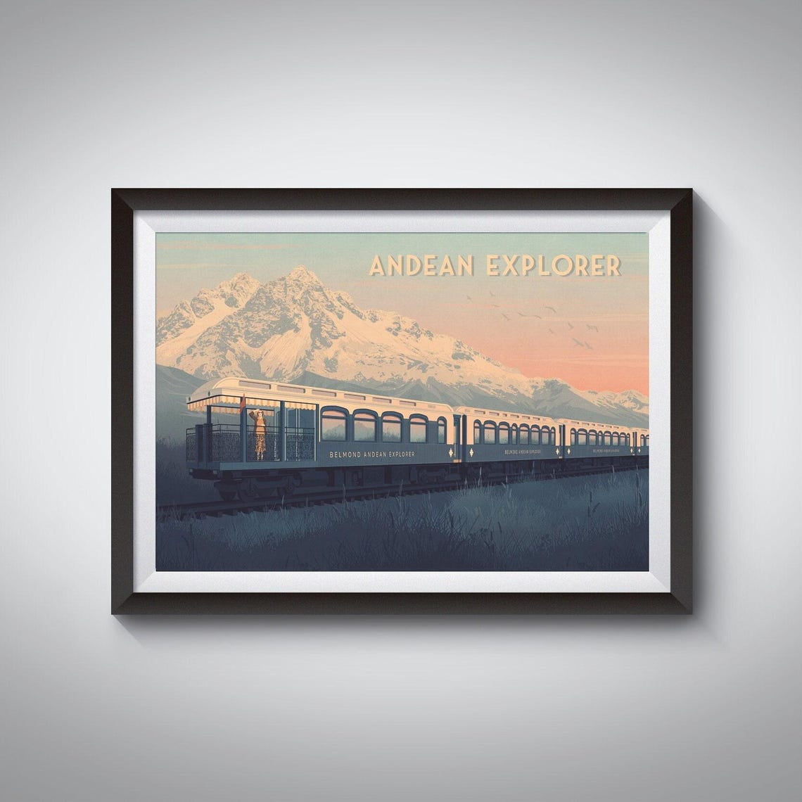 Andean Explorer Poster Peru Travel Poster Belmond Luxury Train Cusco Puno Lake Titicacaient Express South America Machu Picchu