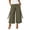 Army Green, variant on Cargo Capri Pants for Women Hight Waisted Baggy Work Business Cropped Capris Loose Fit Casual Lounge Wide Leg Bottoms with Pockets