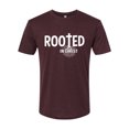thumbnail image 2 of Wild Bobby Rooted in Christ Inspirational/Christian Men Premium Tri Blend Tee, Cardinal, Small, 2 of 5