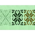 thumbnail image 1 of Ahgly Company Indoor Rectangle Patterned Green Snake Green Area Rugs, 7' x 9', 1 of 6