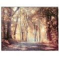 thumbnail image 3 of Design Art Golden Autumn Beautiful Forest Landscape Artwork Canvas Print, 3 of 3
