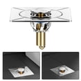 thumbnail image 2 of Plastic Foot Operated Square Floor Drain Fast Drainage Press Sewer Strainer, 2 of 5