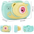 thumbnail image 2 of Camera Bubble Machine for Kids,Leak-Resistant Bubble Maker with Solution,Fun Toys for Wedding,Birthday Party,Outdoors (Green), 2 of 5