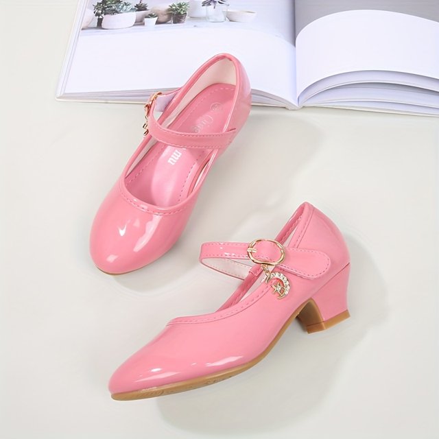 KEINXS Vibrant Chic High Heel Shoes for Girls - Ultra-Lightweight Non-Slip Soft-Bottom Breathable Comfortable Perfect for Performance Party Spring and Autumn - Trendy Elegant So