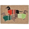 thumbnail image 4 of Liora Manne Frontporch Holiday Hounds Indoor Outdoor Area Rug Neutral, 4 of 4