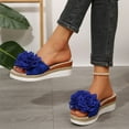 thumbnail image 4 of Hoshose Fashion Slide Wedge Sandals for Women Flower Comfortable Summer Outdoor Wear Women Beach Sandals, 4 of 9