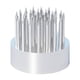 thumbnail image 1 of Práctico soporte de tallo de aleación con forma de rana para flor, ideal para cocina, boda, florero pequeño. Diámetro 2.3 cm, 1 of 9